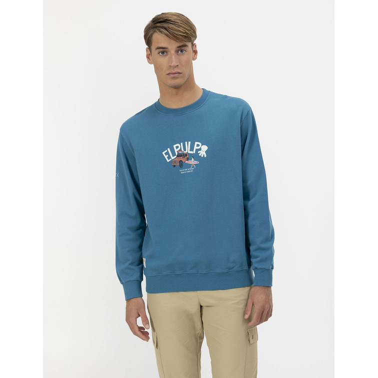 HOMBRE SUDADERA ESTAMPADO SURFER AZUL AZUL ZAF