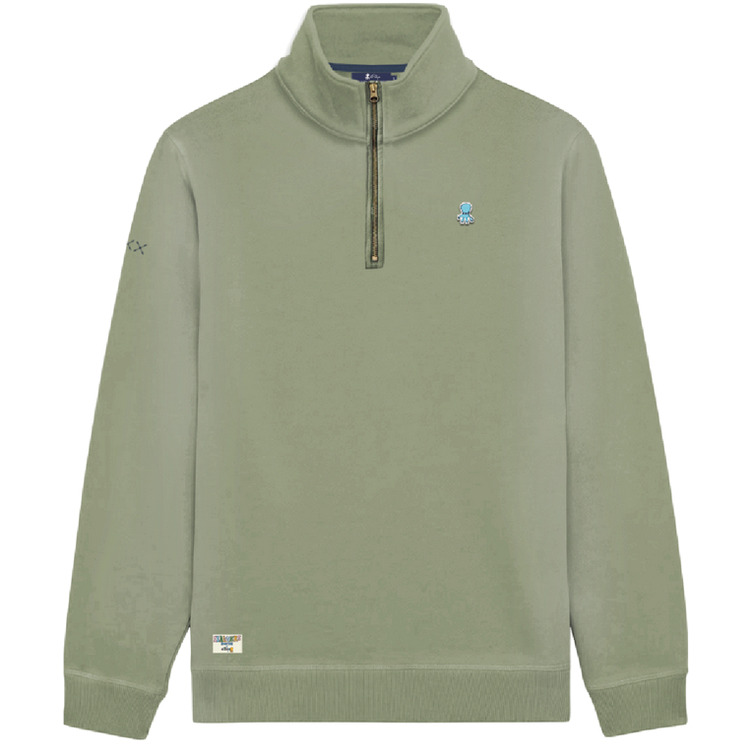HOMBRE SUDADERA PERKINS BORDADO LOGO VERDE SA