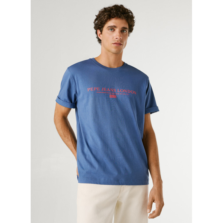 CAMISETA HOMBRE PEPE JEANS LOGO ESTAMPADO FIT REGULAR