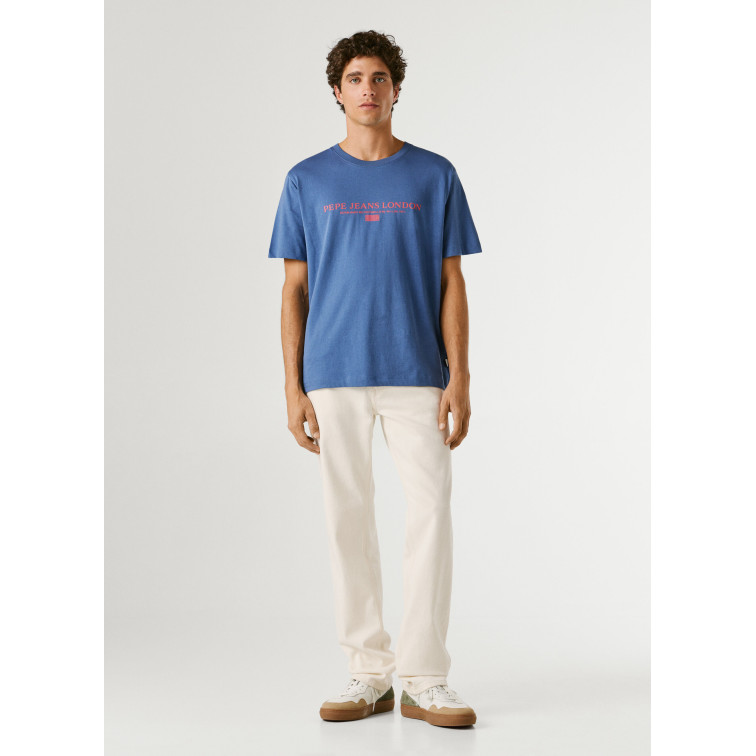 CAMISETA HOMBRE PEPE JEANS LOGO ESTAMPADO FIT REGULAR