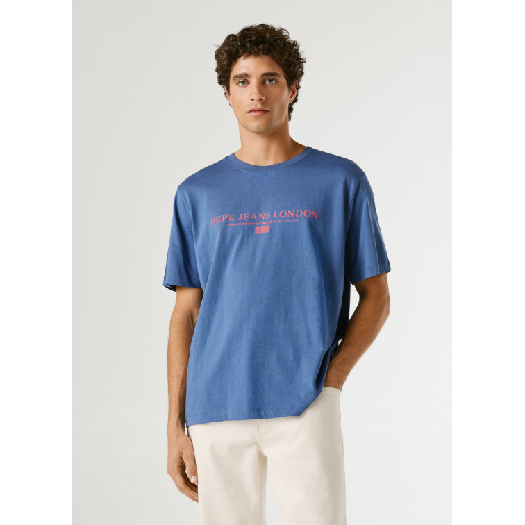 CAMISETA HOMBRE PEPE JEANS LOGO ESTAMPADO FIT REGULAR