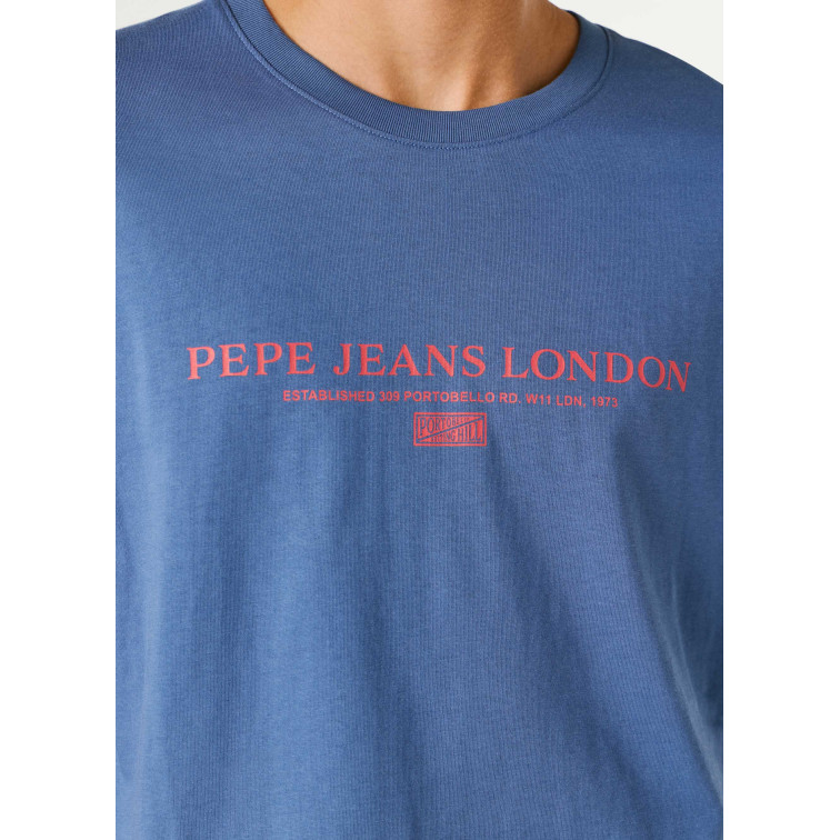 CAMISETA HOMBRE PEPE JEANS LOGO ESTAMPADO FIT REGULAR