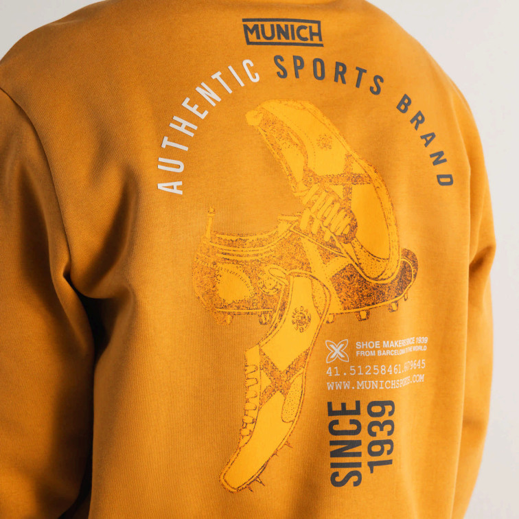 SUDADERA HOMBRE  MUNICH SWEATSHIRT CLEATS MUSTARD