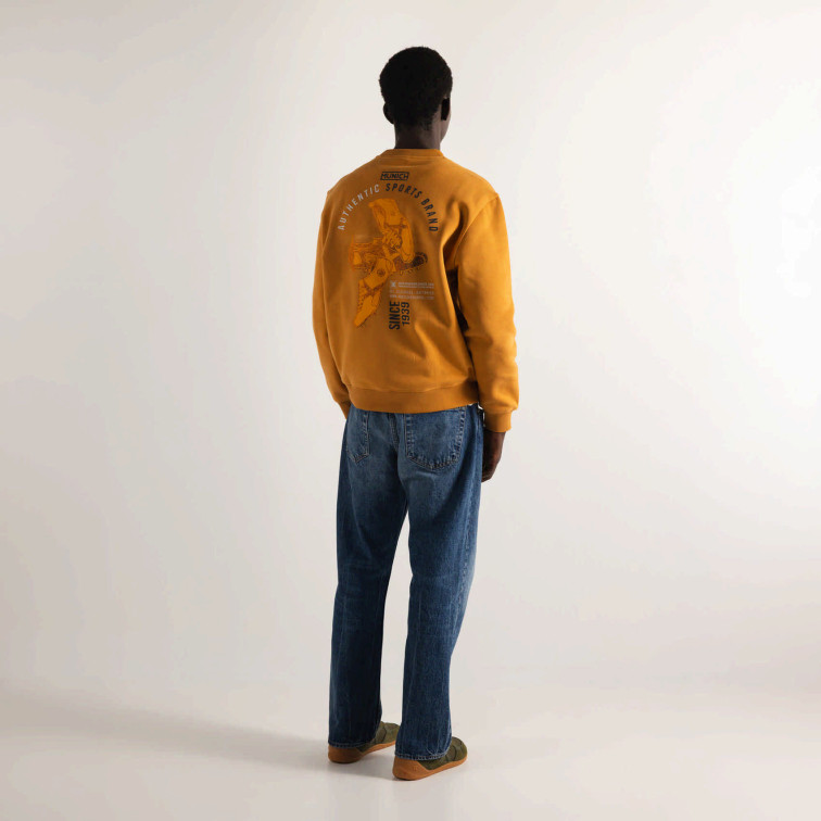 SUDADERA HOMBRE  MUNICH SWEATSHIRT CLEATS MUSTARD