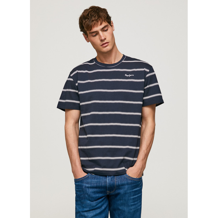 CAMISETA ESTAMPADA A RAYAS HOMBRE PEPE JEANS TROY