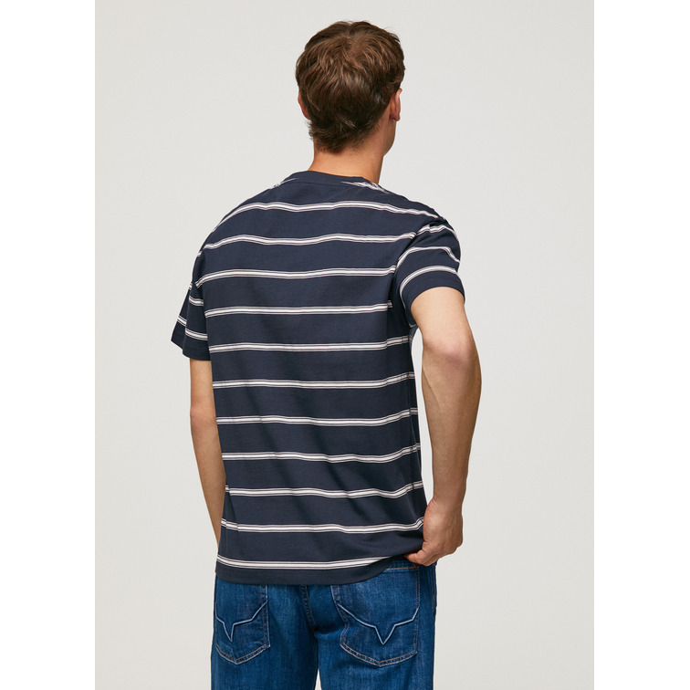 CAMISETA ESTAMPADA A RAYAS HOMBRE PEPE JEANS TROY