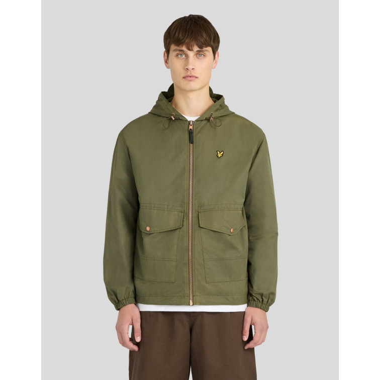 CAZADORA HOMBRE  LYLE & SCOTT WAXED HOODED UTILITY JACKET
