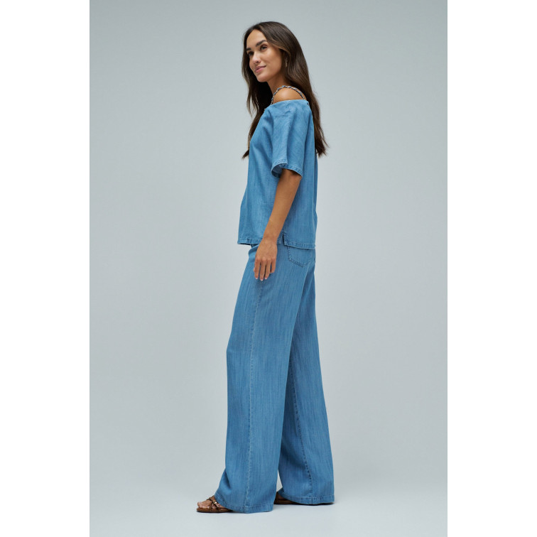 BLUSA MUJER SALSA JEANS EN LIGHTDENIM