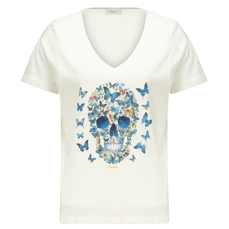 CAMISETA MUJER DEELUXE ESTAMPADO CALAVERA