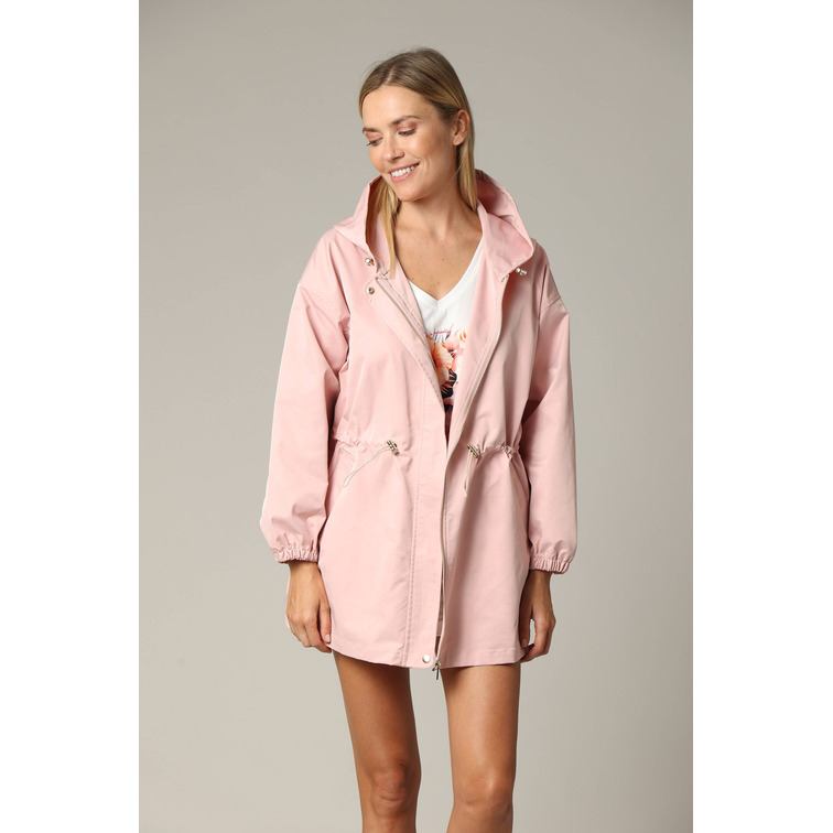 CHAQUETA CON CAPUCHA MUJER DEELUXE FIT HOLGADO