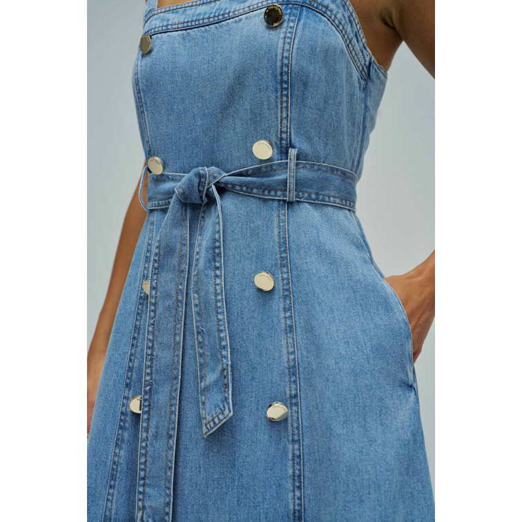 VESTIDO MIDI MUJER SALSA JEANS EN LIGHTDENIM