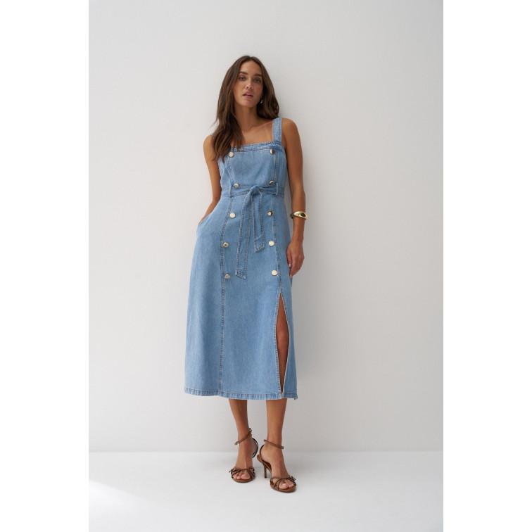 VESTIDO MIDI MUJER SALSA JEANS EN LIGHTDENIM