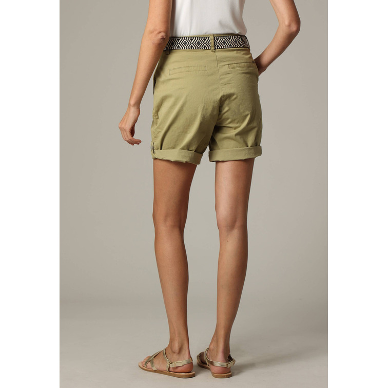 PANTALÓN CORTO MUJER DEELUXE CINTURON ETNICO