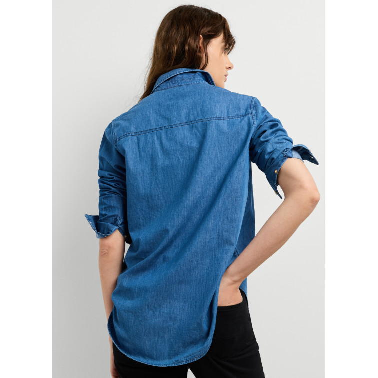 CAMISA DENIM MUJER PEPE JEANS FIT REGULAR
