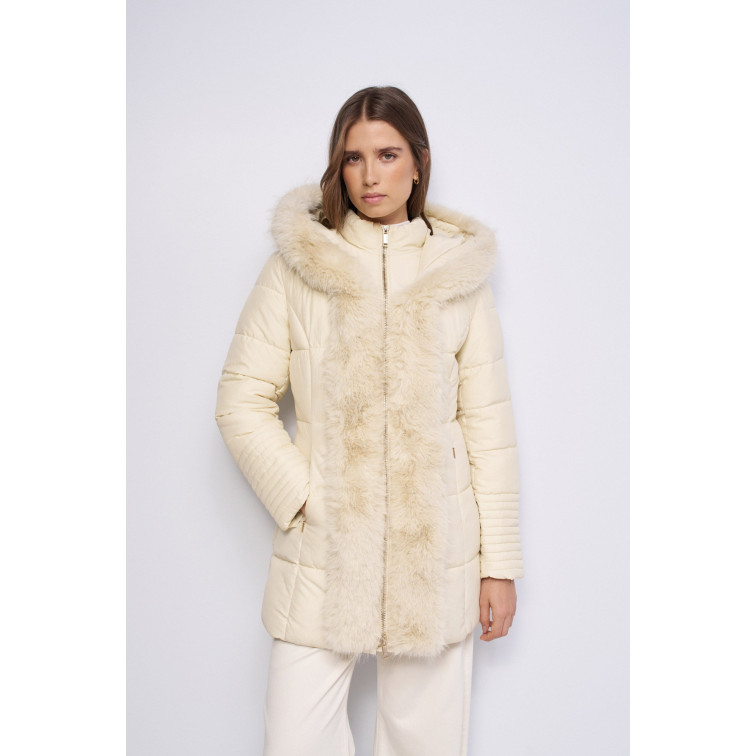 CAZADORA ACOLCHADA MUJER SALSA JEANS CON PELO
