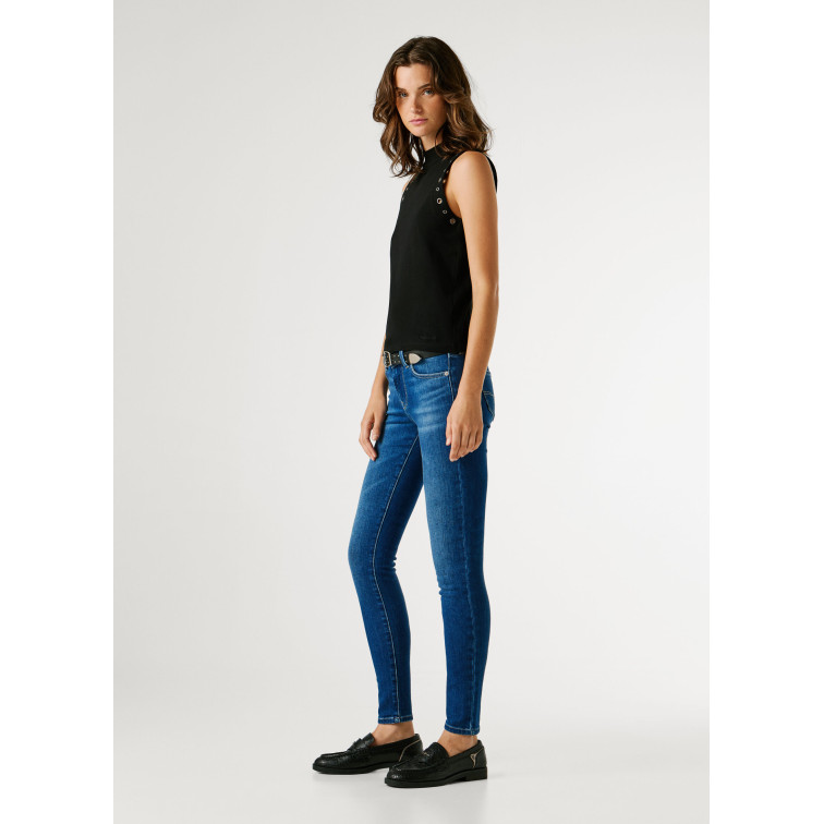 VAQUERO MUJER PEPE JEANS SOHO FIT SKINNY TIRO BAJO
