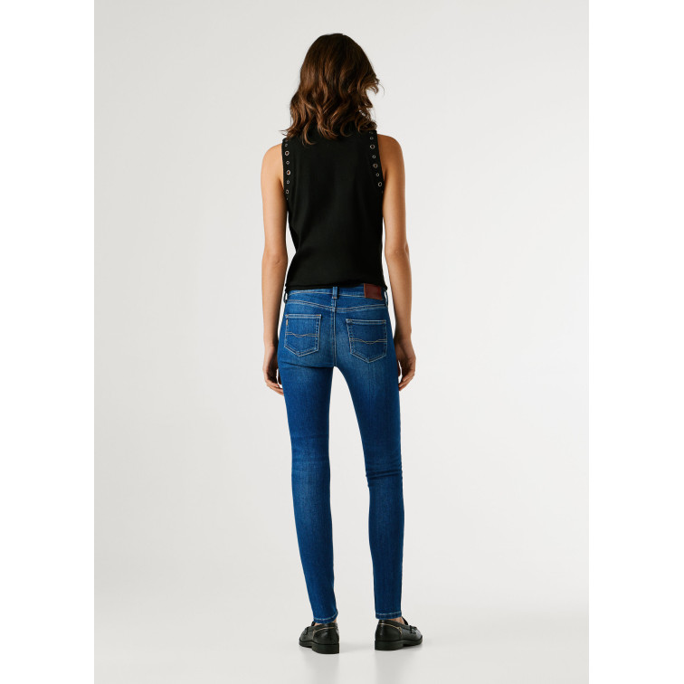 VAQUERO MUJER PEPE JEANS SOHO FIT SKINNY TIRO BAJO