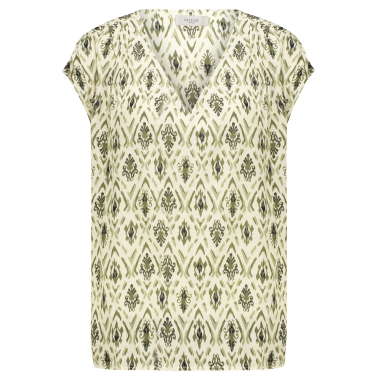BLUSA MUJER DEELUXE ESTAMPADO ETNICO