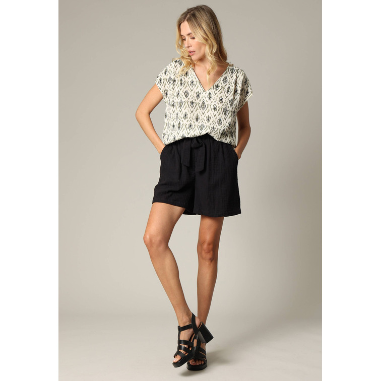 BLUSA MUJER DEELUXE ESTAMPADO ETNICO