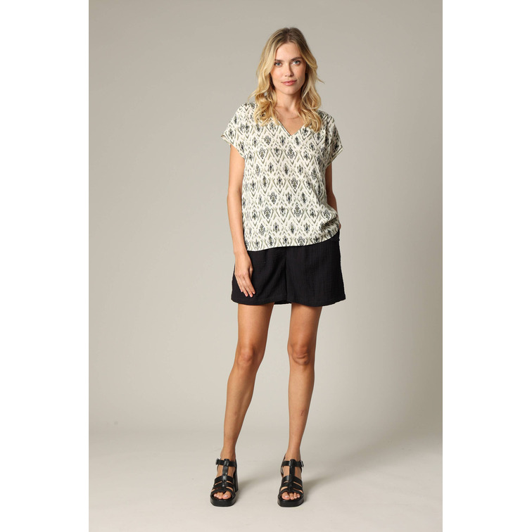 BLUSA MUJER DEELUXE ESTAMPADO ETNICO