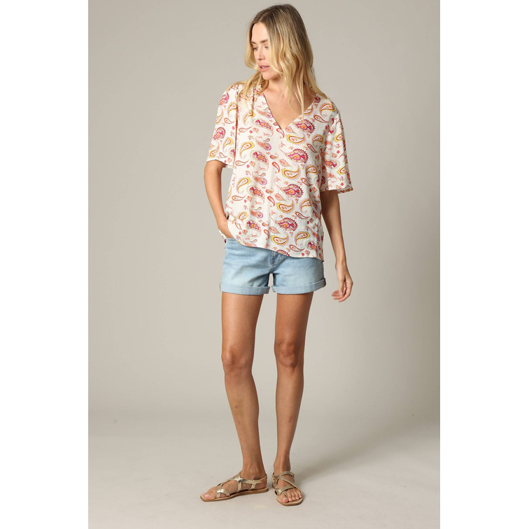 CAMISA MUJER  DEELUX TALMI BL W M+