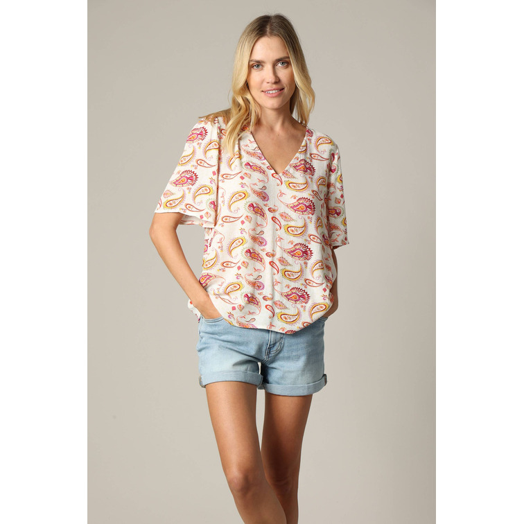 CAMISA MUJER  DEELUX TALMI BL W M+