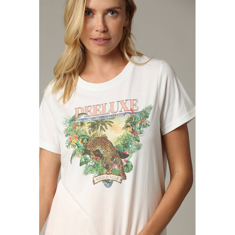 CAMISETA MUJER DEELUXE ESTAMPADO JUNGLA