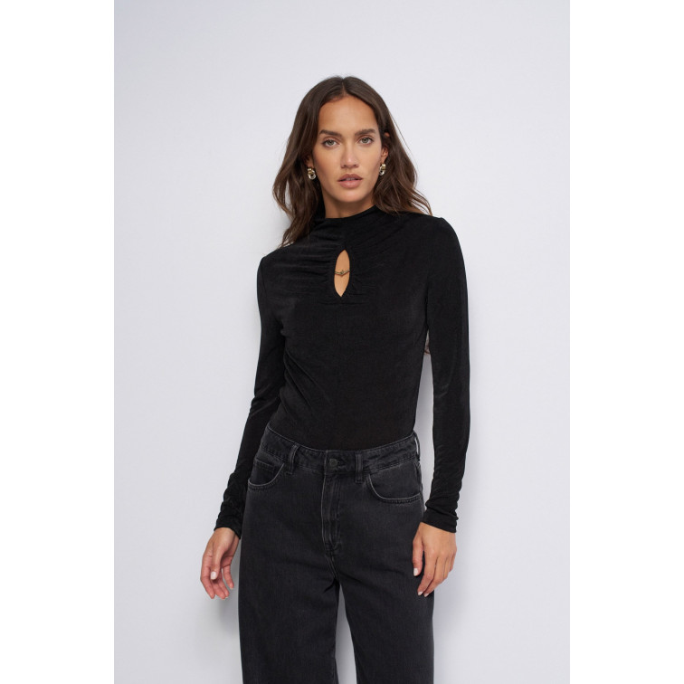 CAMISETA TEXTURIZADA MUJER SALSA JEANS CON ABERTURA