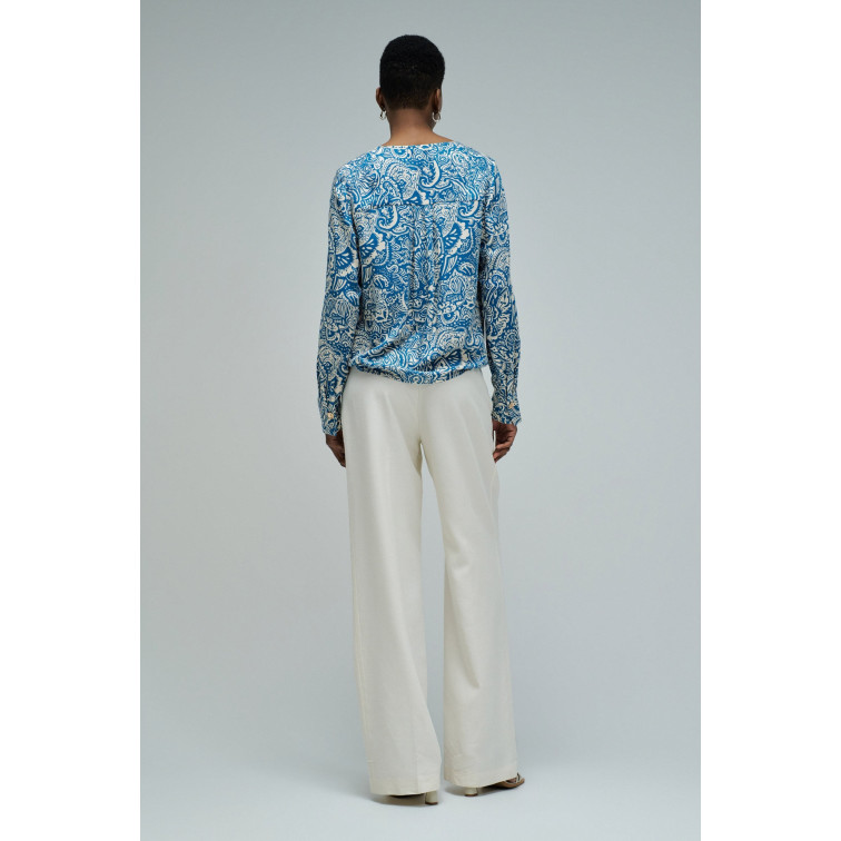 BLUSA SATINADA MUJER SALSA JEANS CON ESTAMPADO