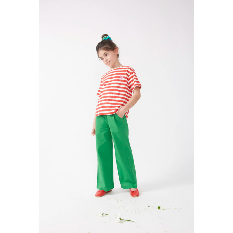 CAMISETA NIÑA COMPAÑIA FANTASTICA RAYAS ROJAS