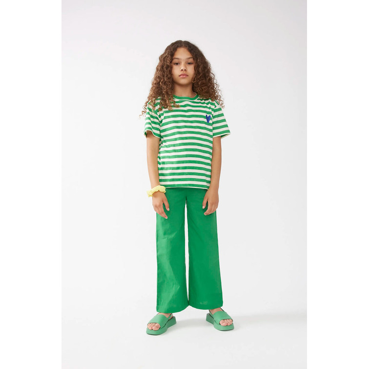CAMISETA NIÑA COMPAÑIA FANTASTICA RAYAS VERDES