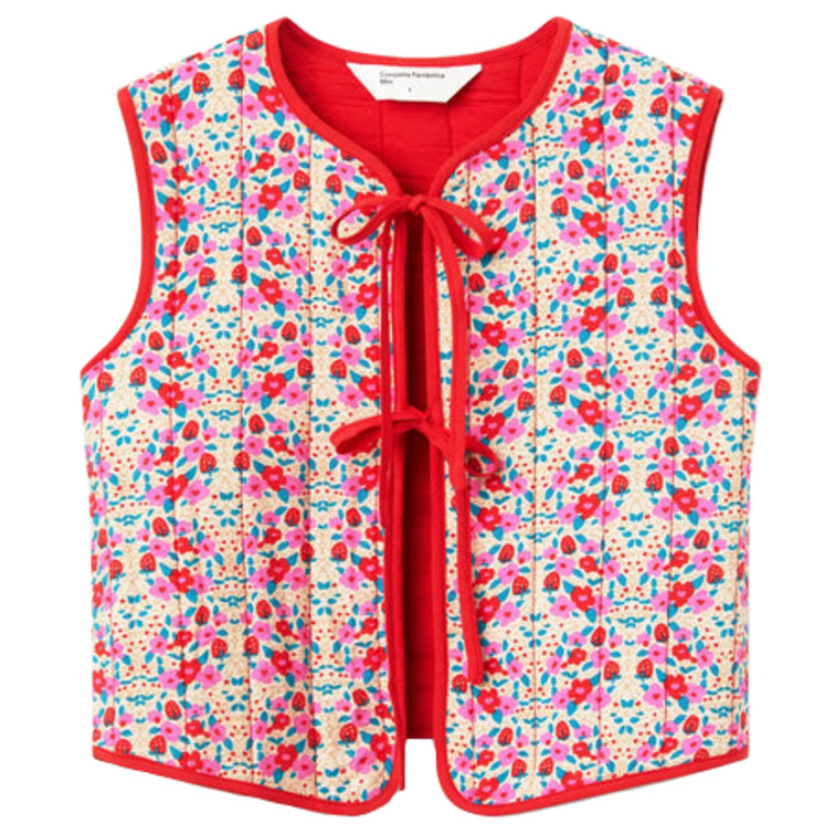 CHALECO CON LAZOS NIÑA COMPAÑIA FANTASTICA ESTAMPADO SUGAR
