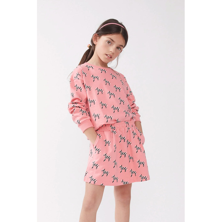 FALDA CORTA NIÑA COMPAÑIA FANTASTICA ESTAMPADO SAFARI