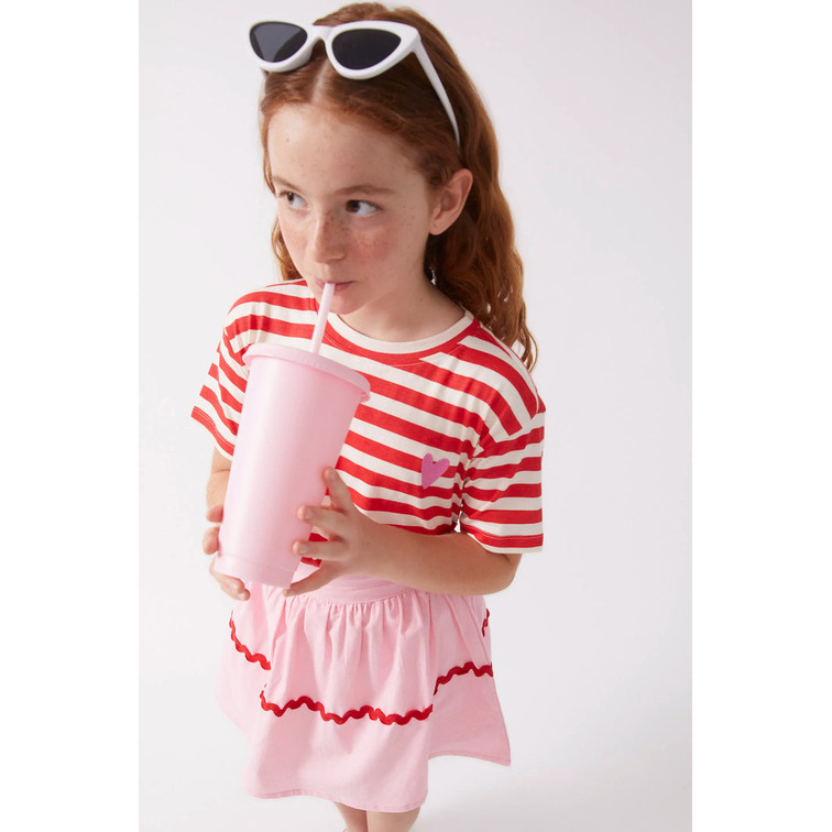 FALDA CORTA NIÑA COMPAÑIA FANTASTICA PICUNELA ROSA