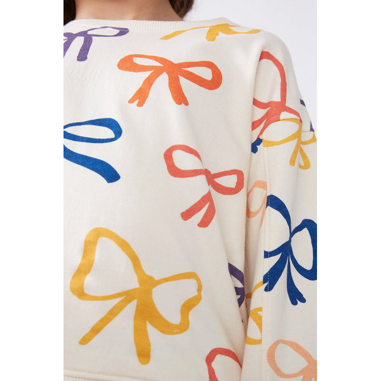 NIÑA SUDADERA UNISEX ESTAMPADO DE L CONVERSA