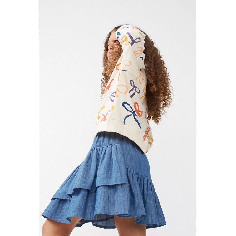 NIÑA SUDADERA UNISEX ESTAMPADO DE L CONVERSA