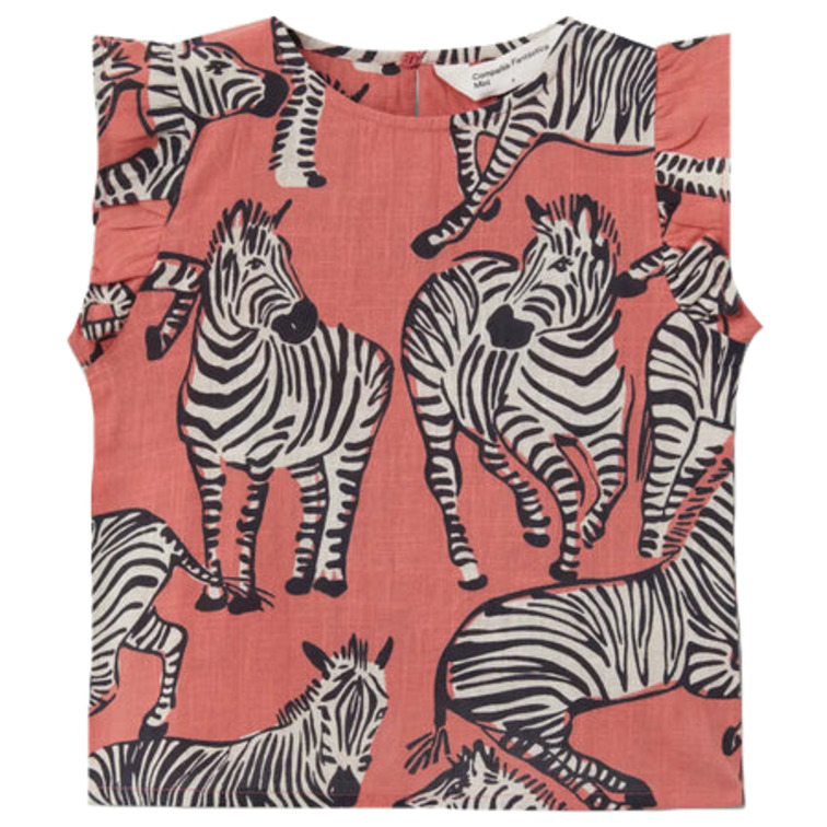 TOP NIÑA COMPAÑIA FANTASTICA ESTAMPADO SAFARI