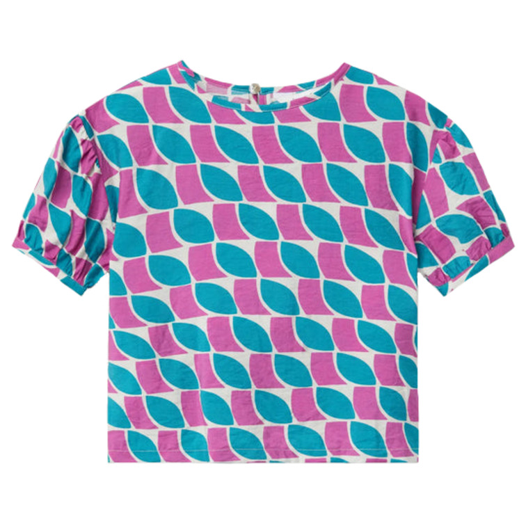 NIÑA TOP DE NIÑA ESTAMPADO DE PLUMA GEOMETRI