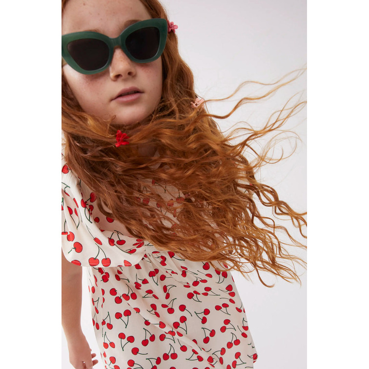 VESTIDO CORTO NIÑA COMPAÑIA FANTASTICA ESTAMPADO CEREZAS