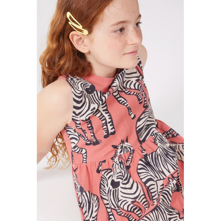 VESTIDO CORTO NIÑA COMPAÑIA FANTASTICA ESTAMPADO SAFARI