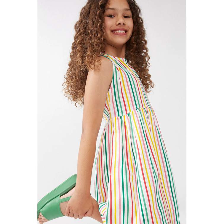 VESTIDO NIÑA  CIAFAN VESTIDO CORTO DE NIÑA RAYAS MU
