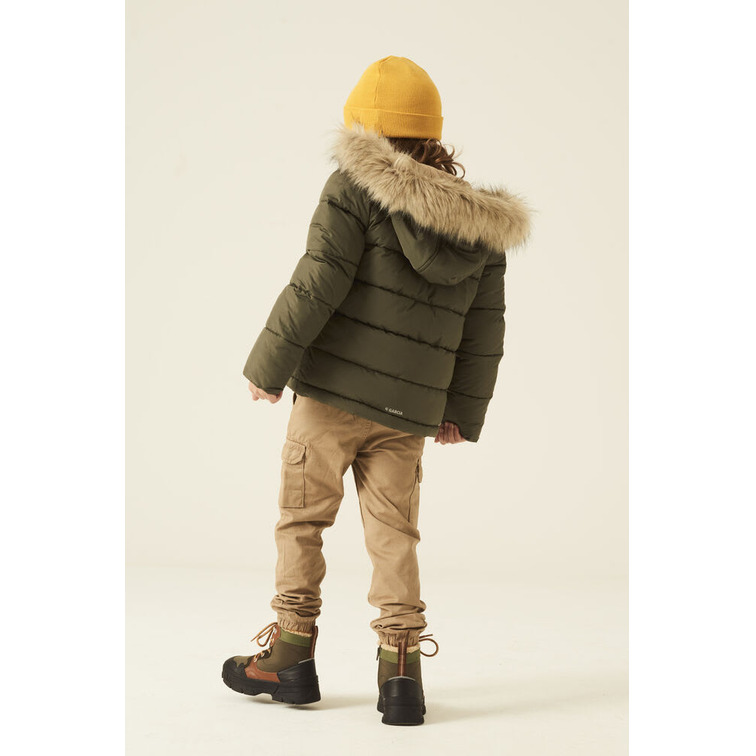 CAZADORA CON CAPUCHA CON PELO NIÑO GARCIA JEANS