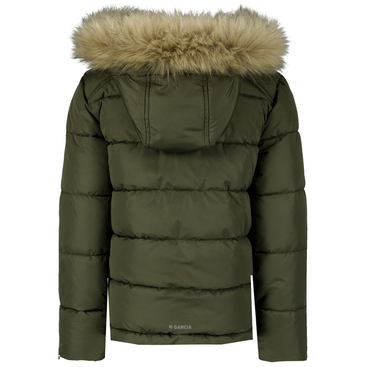CAZADORA CON CAPUCHA CON PELO NIÑO GARCIA JEANS