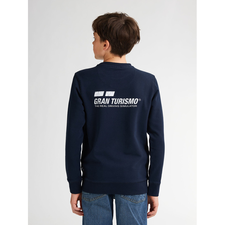 SUDADERA CUELLO REDONDO NIÑO PETROL INDUSTRIES COLECCIÓN GRAN TURISMO