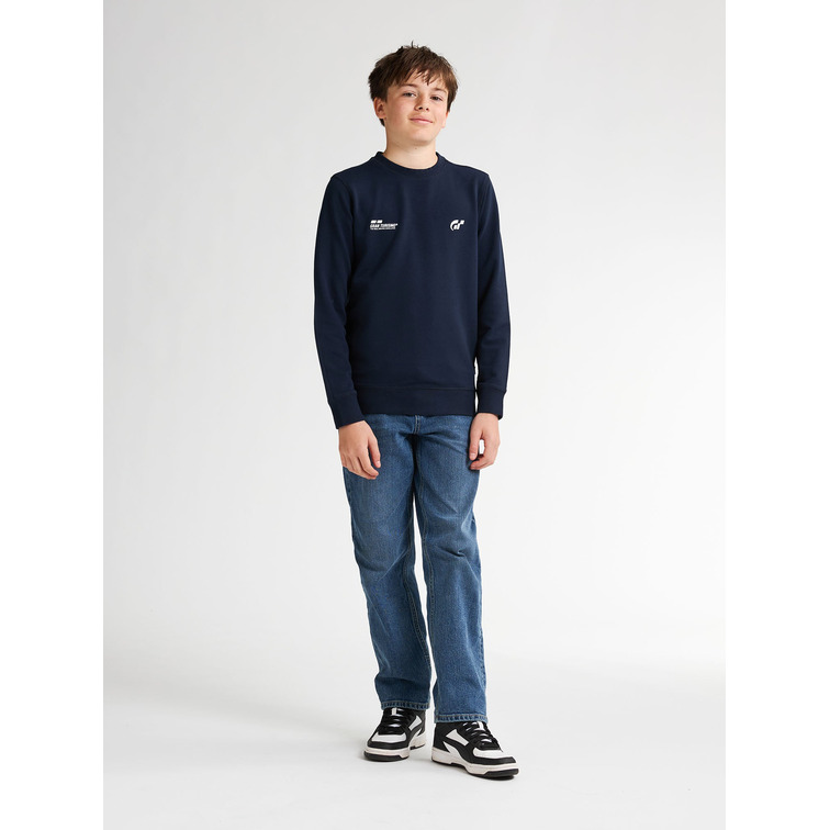SUDADERA CUELLO REDONDO NIÑO PETROL INDUSTRIES COLECCIÓN GRAN TURISMO