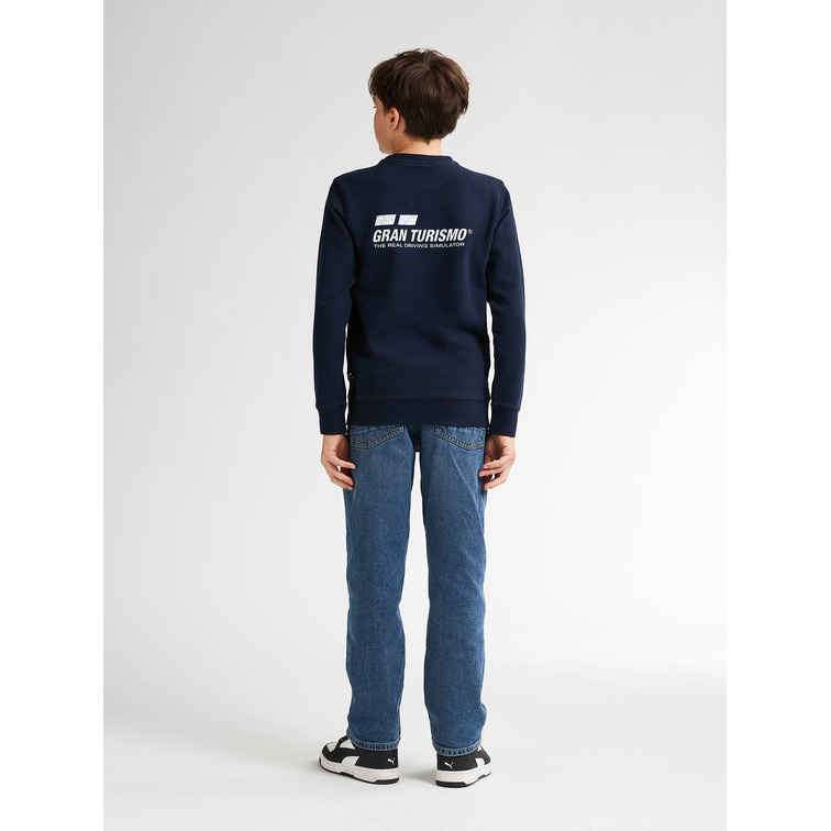 SUDADERA CUELLO REDONDO NIÑO PETROL INDUSTRIES COLECCIÓN GRAN TURISMO