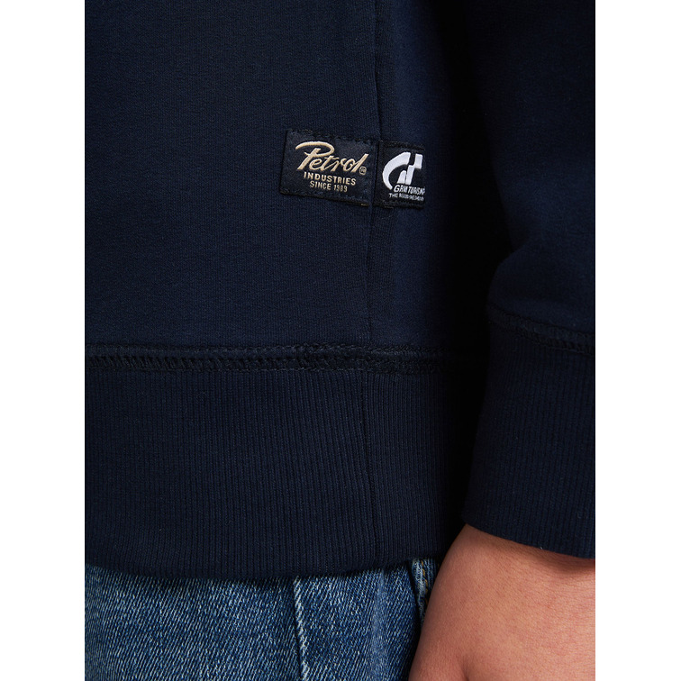 SUDADERA CUELLO REDONDO NIÑO PETROL INDUSTRIES COLECCIÓN GRAN TURISMO