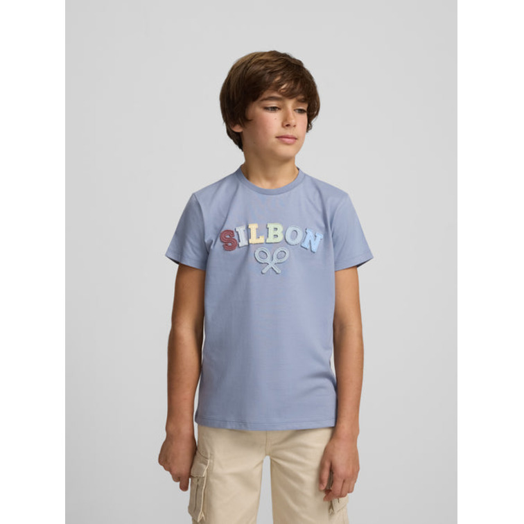 CAMISETA NIÑO SILBON RAQUETA MEDIA FIT REGULAR