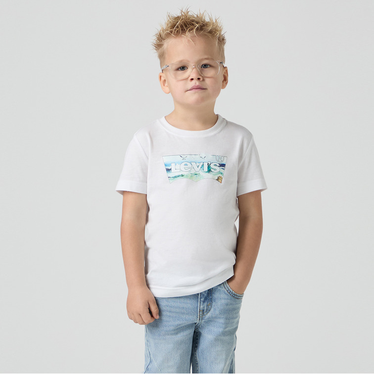 CAMISETA NIÑO LEVI'S LOGO BATWING WAVES TALLAJE INFANTIL