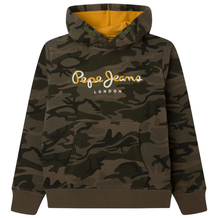 SUDADERA CON ESTAMPADO CAMUFLAJE NIÑO PEPE JEANS ORAN